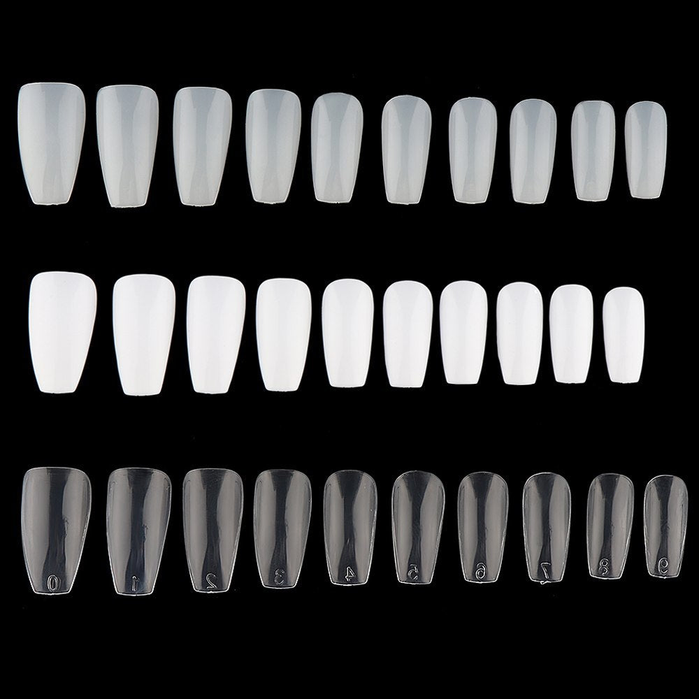 Long Ballerina False Nails Full Coverage