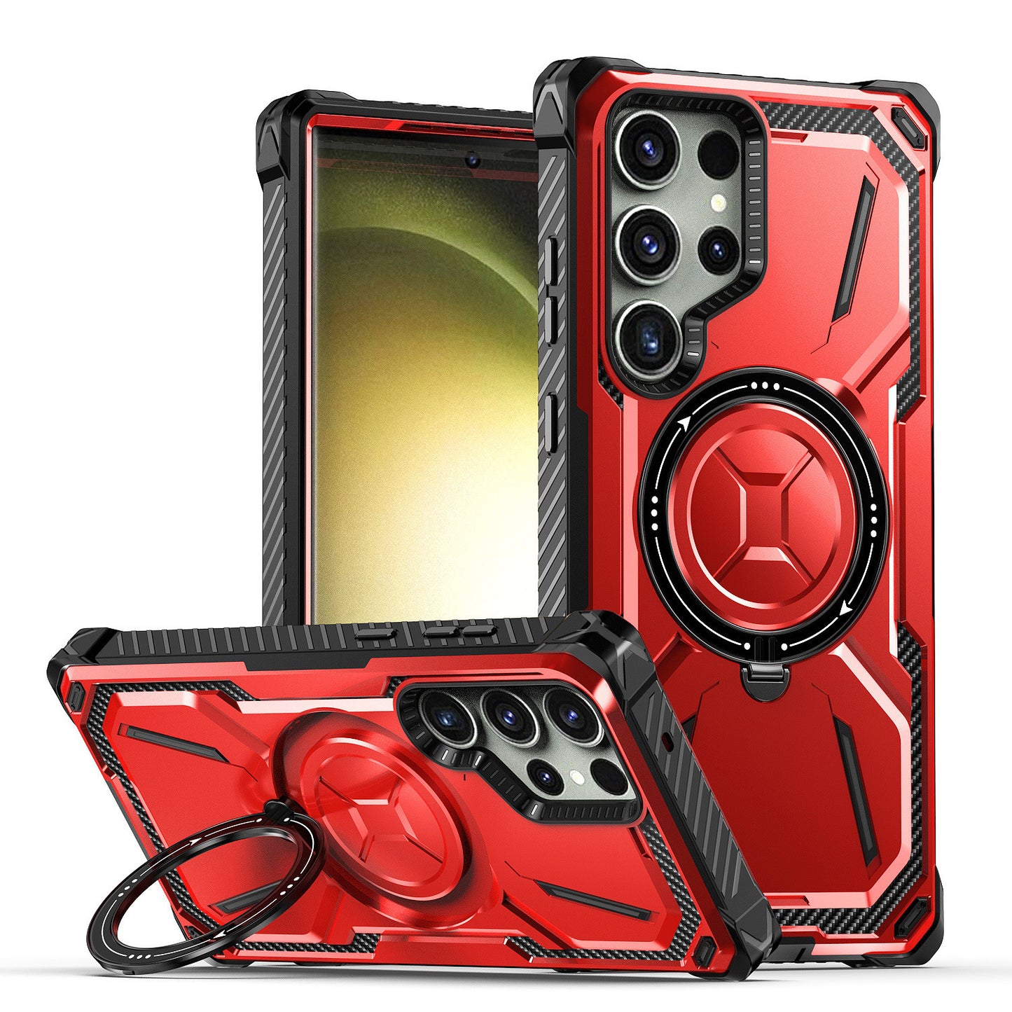 Phone Case Ring Magnetic Drop Resistant Protective Cover