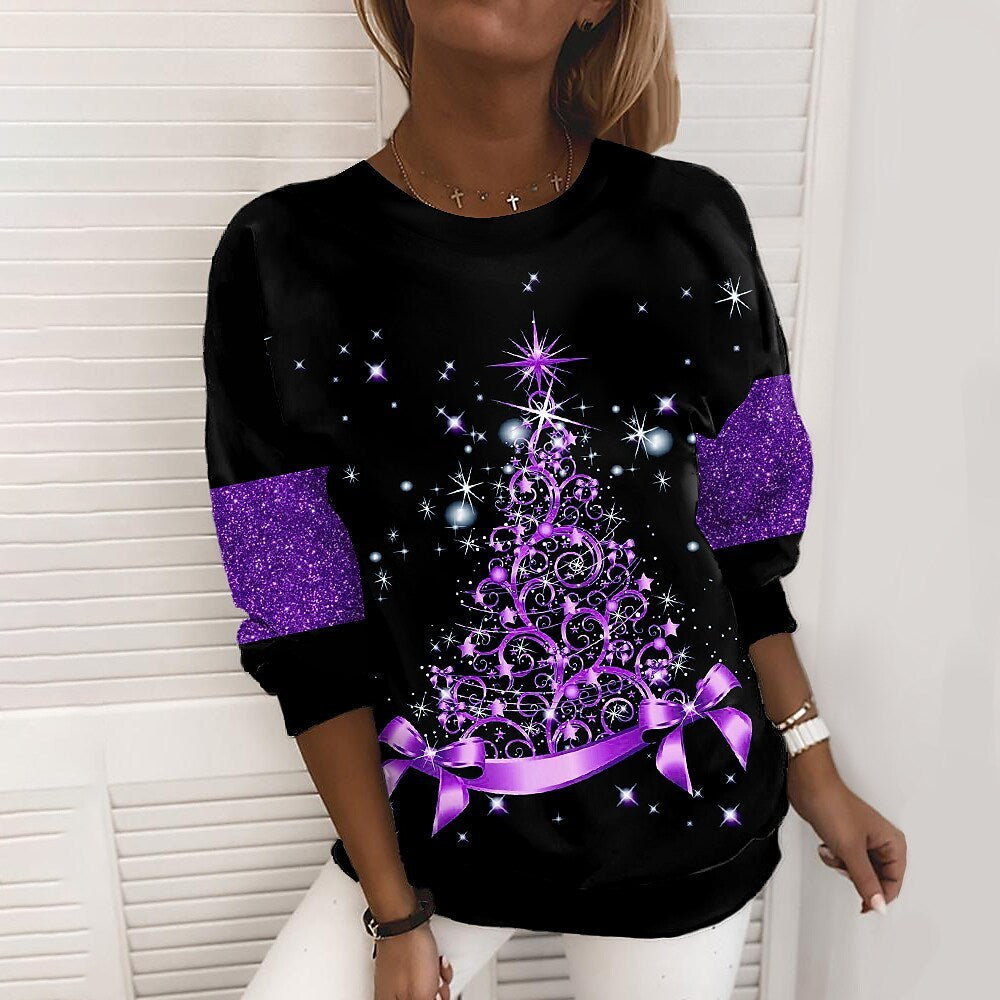 Women's 3D Christmas Printed Sweatshirt