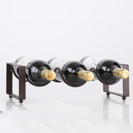 Stackable Wine Bottle Rack Display Shelf