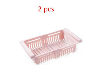 Stretchable Multifunction Refrigerator Storage Basket