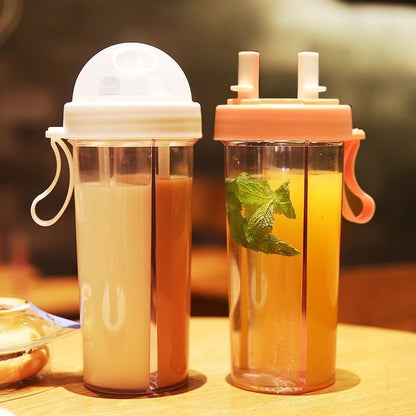 Double Drink Water Cup Bottle Kitchen Gadget