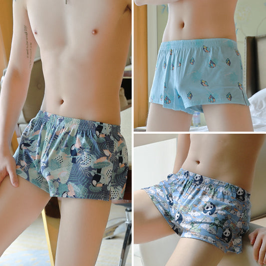 Men's Cotton Printed Boxers Loose Comfortable Personality