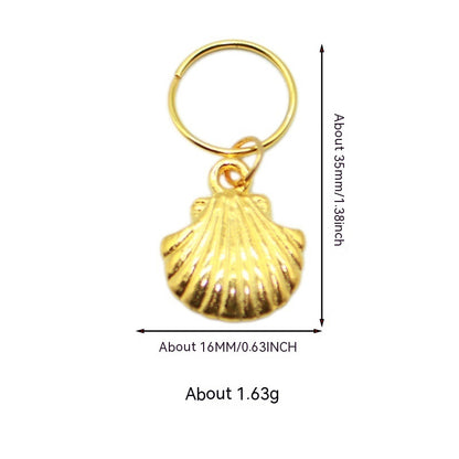 XINGX Lightning Shell Hair Ring with Small Pendant