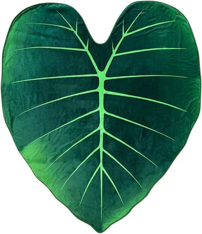 Philodendron Gloriosum Printed Fleece Blanket