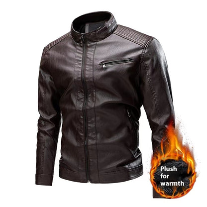 Motorcycle Retro Fashion Leather Jacket Coat