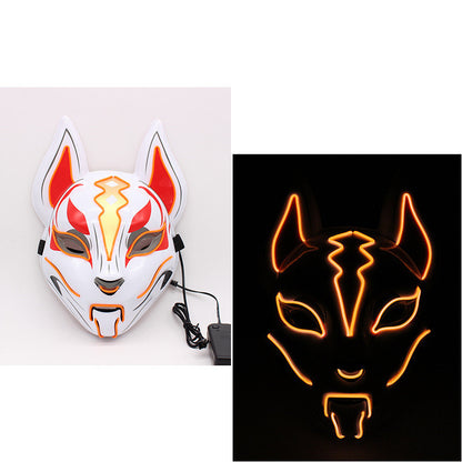 Glowing Cat Face Mask Demon Slayer Cosplay Props