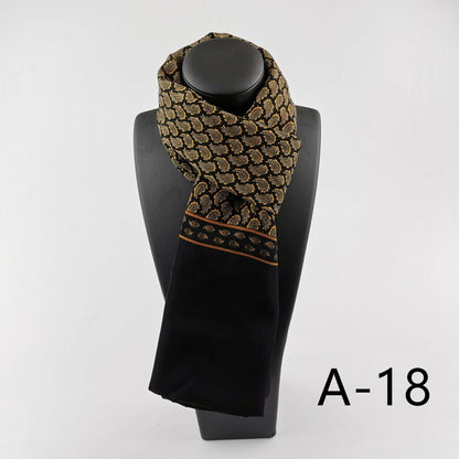 Men's Double Layer Cashmere Washed Warm Scarf