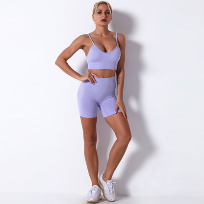 Seamless Sexy Strap Yoga Clothes