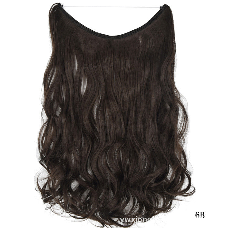 22 Inch Invisible Wire Hair Extensions Synthetic