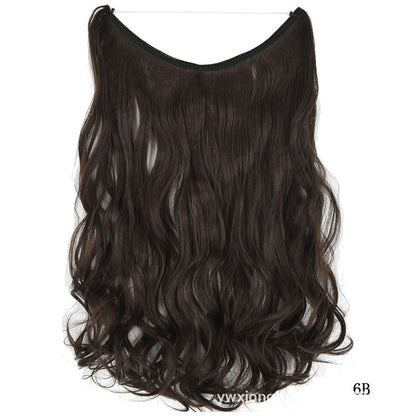 22 Inch Invisible Wire Hair Extensions Synthetic