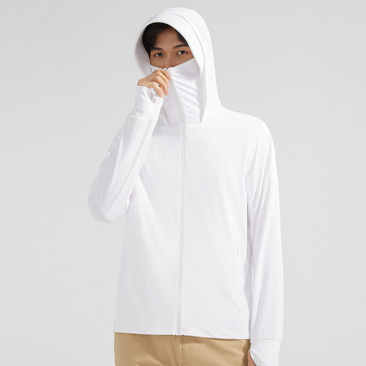 Ice Silk Big Brim Detachable Face Cover Ultraviolet-proof Sun-protective Clothing