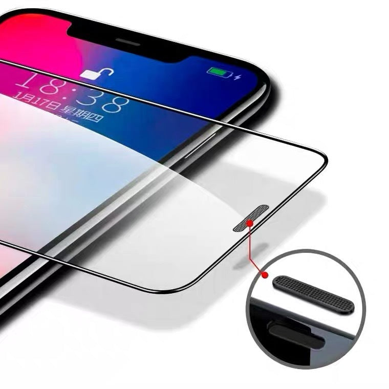 Privacy tempered film dustproof net full-cover screen protector