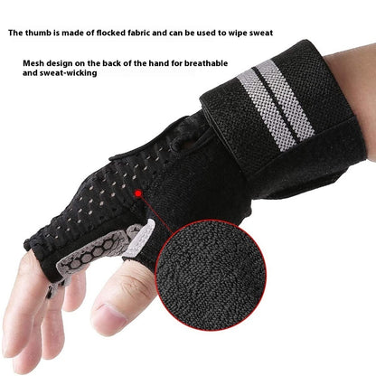 Fitness Weightlifting Half Finger Anti-slip Gloves