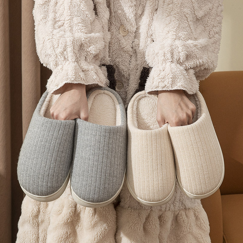 Elderly Non-slip Cotton Slippers Female Male
