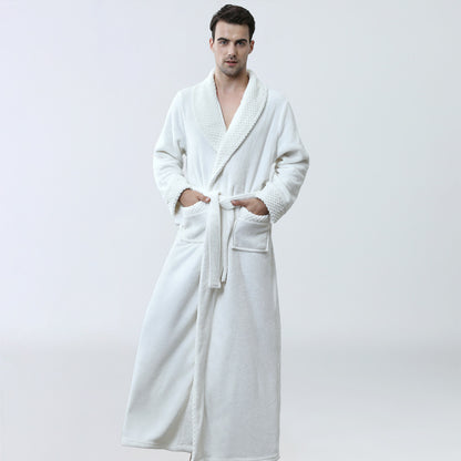 Men's Winter Coral Fleece Pajamas Nightgown