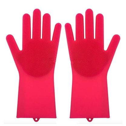 Silicone Heat-Resistant Scrubbing Gloves