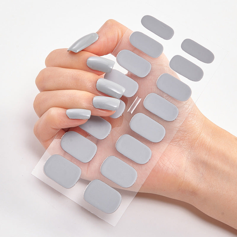 Nailart Sticker Pure Solid Color Self Adhesive