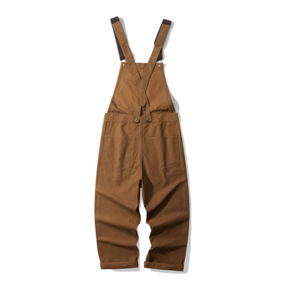 Outdoor Canvas Lumberjack Stripe Bib Pants
