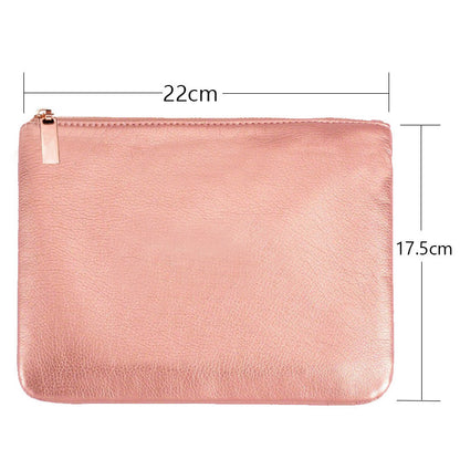 15 Makeup Brush Set Rose Gold with Bag