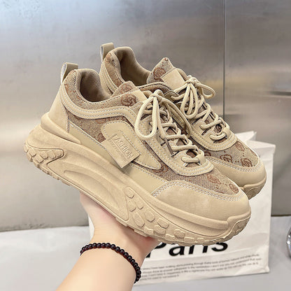 Spring New Breathable All-matching Platform Running Shoes Women