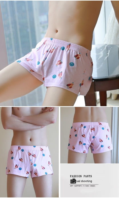 Men's Cotton Printed Boxers Loose Comfortable Personality