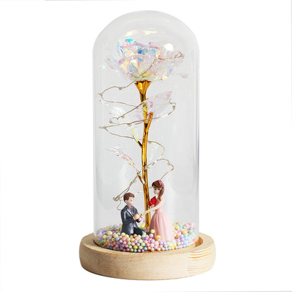 Enchanted Forever Rose LED Christmas Decor