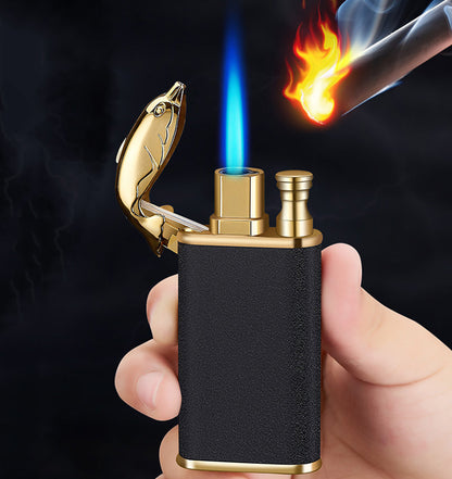 Blue Flame Double Fire Metal Lighter
