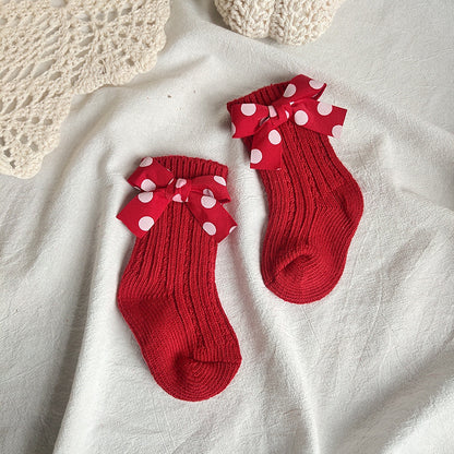 Autumn Winter Mid-calf Woolen Yarn Socks