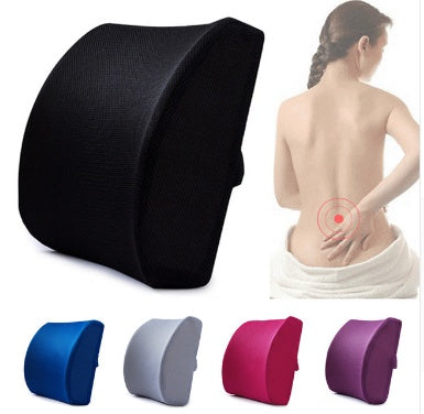 Breathable Ice Mesh Memory Foam Car Waist Cushion