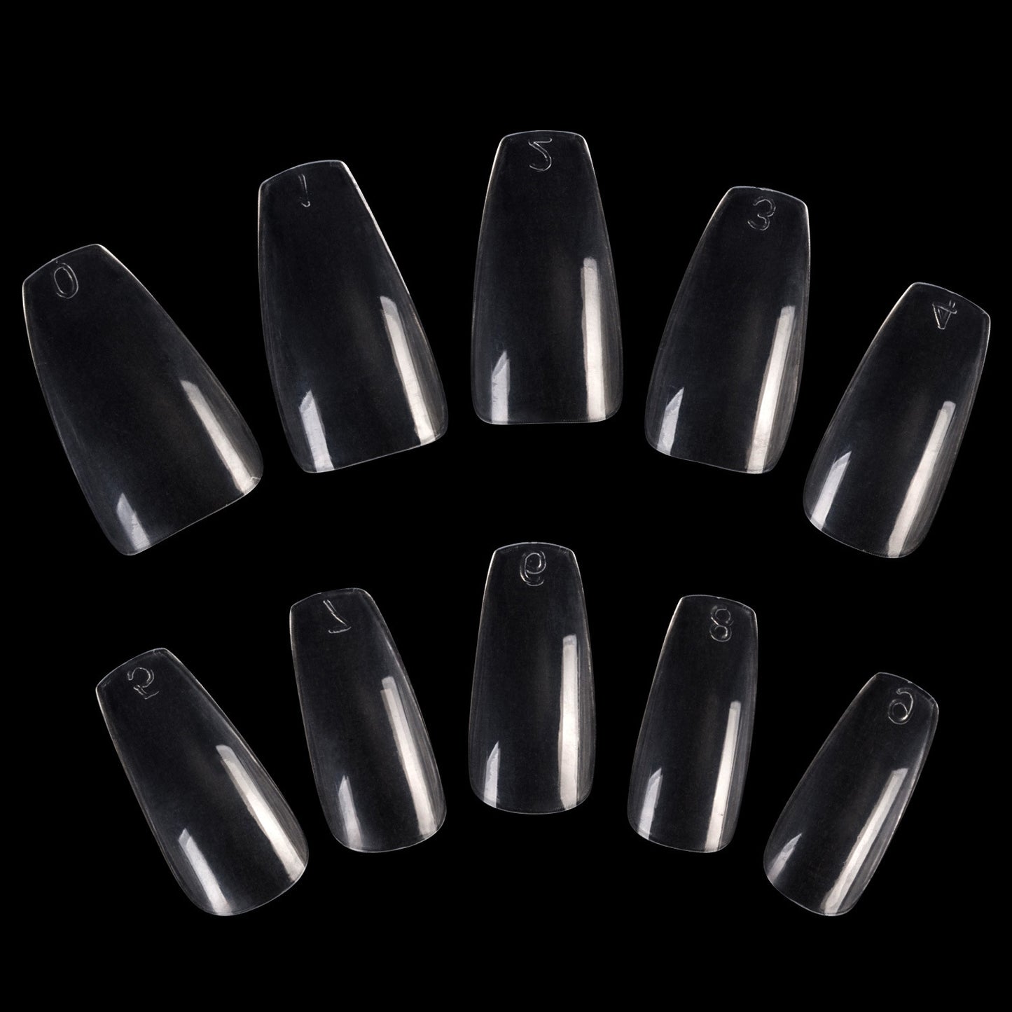 Long Ballerina False Nails Full Coverage