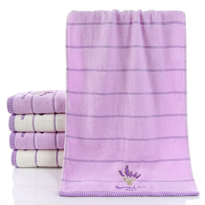 Pure Cotton 32-Strand Embroidered Face Towel