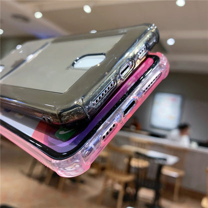 Apple Transparent Card Holder Phone Case