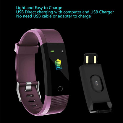 a smart watch with a charger attached to it