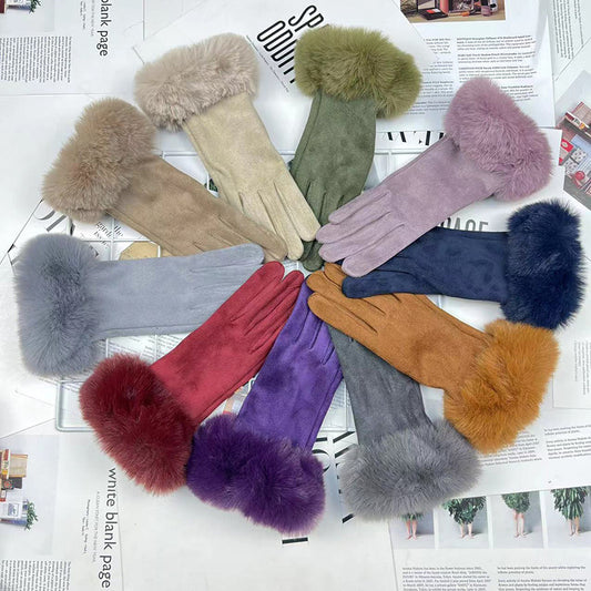 Women's Winter Riding Fleece-Lined Gloves