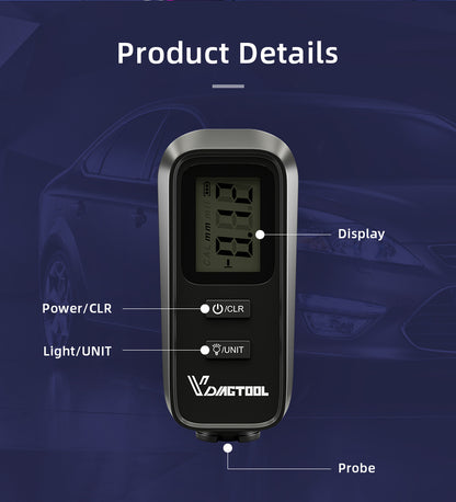 Automotive paint coating thickness gauge