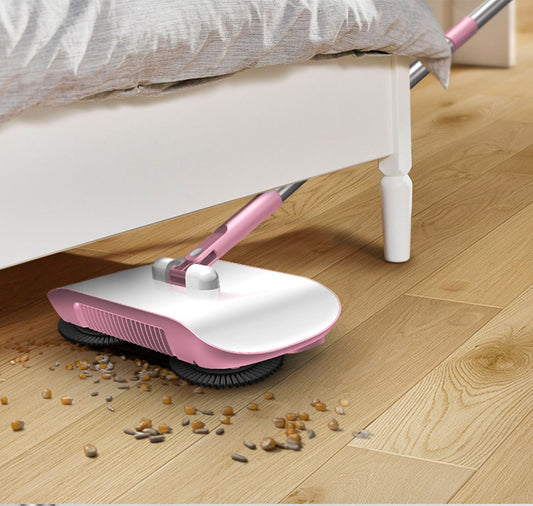 Hand Push Sweeper All In One Broom Mop Dustpan Floor Cleaner