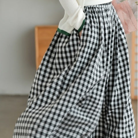 Plus Size Cotton Linen Culottes