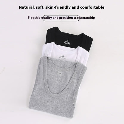 Men's Cotton Slim Fit Sports Vest Breathable Stretch Underwear
