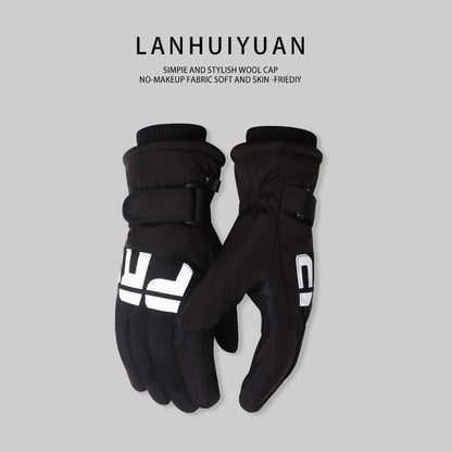 Non-slip Waterproof Fleece Lined Warm Gloves Women
