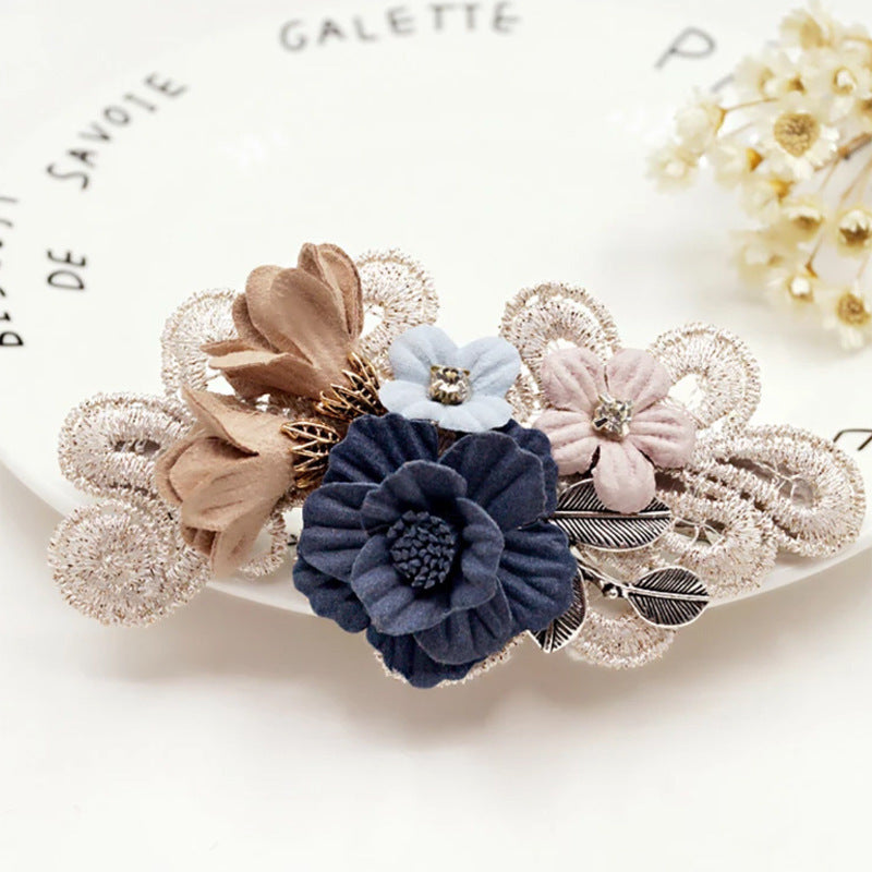 Handmade Bow Hair Ring Pearl Girl Headband