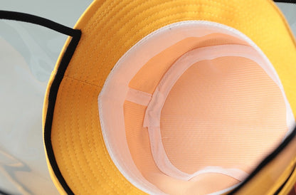Kids Anti-Spitting Protective Hat with Dustproof Cover