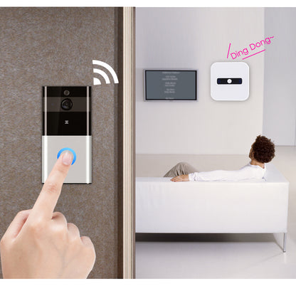 Marlboze 720P Smart WiFi Video Doorbell Wireless Intercom PIR Detection