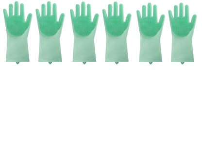 Silicone Heat-Resistant Scrubbing Gloves