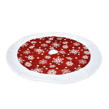 Christmas Tree Skirt Decorations Gift Scene Decor