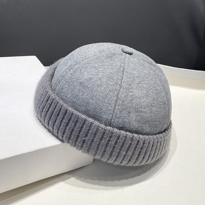 Autumn Winter Deerskin Velvet Beret Hat