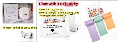 Mini Portable Thermal Label Printer - Ideal for Students and Price Tags