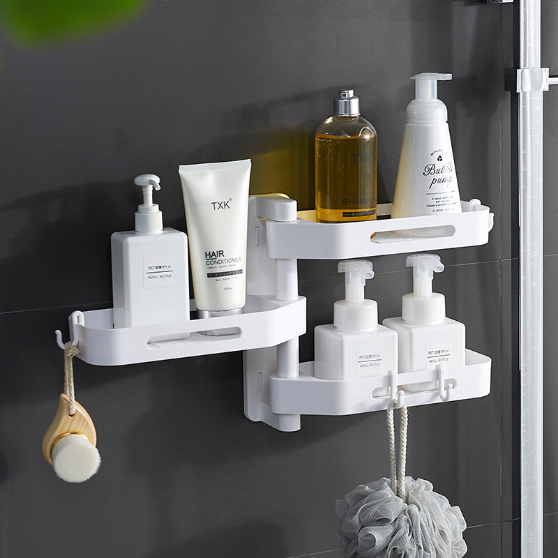 Rotating Wall Mounted Storage Box Punch Free Plastic