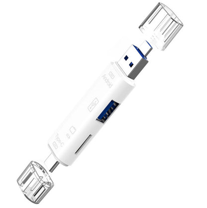 Type-C Micro USB to OTG Hub Adapter with TF Card Reader