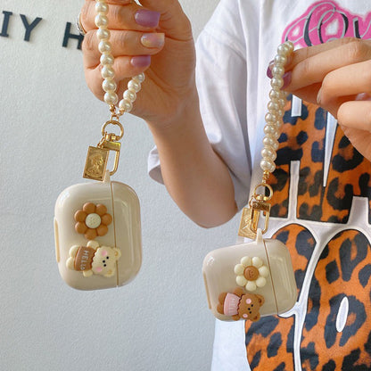 Three-Generation 3D Flower Bear Creative Silicone Case